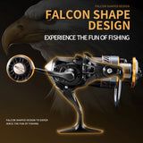 HM NEW Fishing Reel Spinning Reel Metal Reel Cup 10KG Max Drag Power Spinning Wheel High Speed Adapt to Any Water Body
