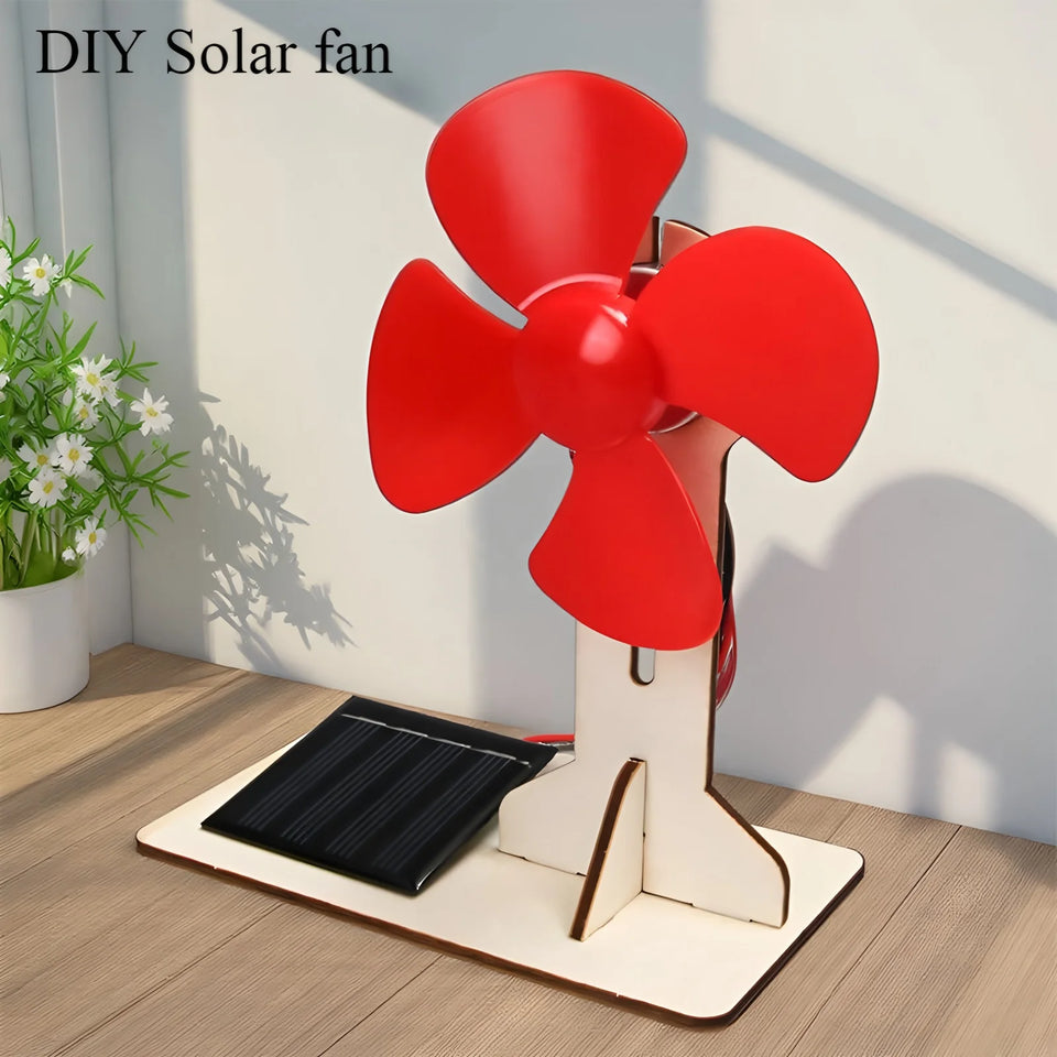 Solar fans, children's DIY handcrafted assembly models, 3D wooden jigsaw puzzles, educational science experiments