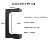 LED Floating Shoe Rack 360 Degree Auto Rotate Display Stand Shoes Shop Sample Showcase Shoes Rack Sneaker Storage