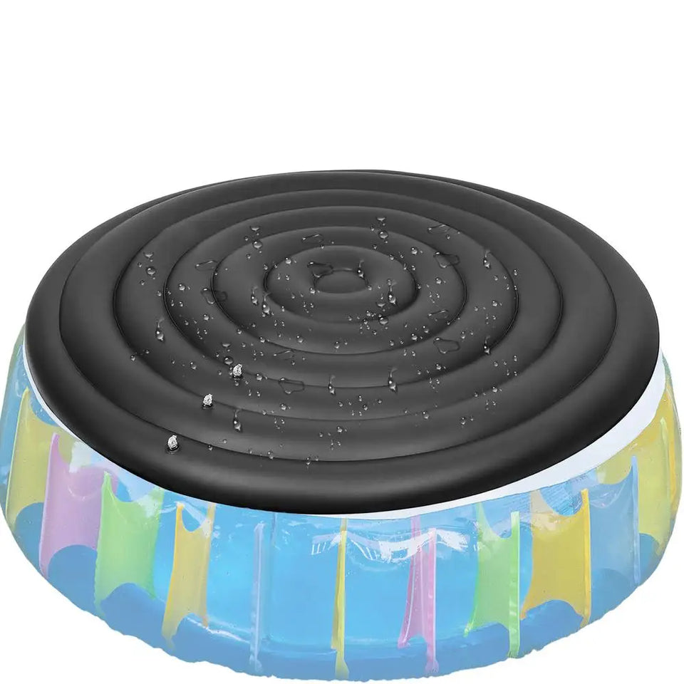Round Hot Tub Cover Spa Pool Protective Lid Portable Round Inflatable Hot Tub Cover Replacement for Family Hotel Garden
