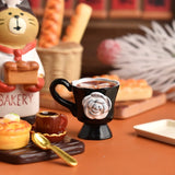 3pcs/set Miniature Dollhouse Rose Coffee Cup Drinks Kitchen Food For Doll Accessories Girl Toy