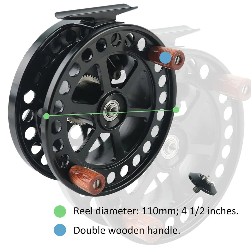 Maximumcatch Center Pin Floating Fishing Reel Aluminum 6061-T6 Floating Reel