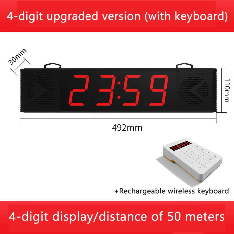 Ticket Dispenser 57mm Label Receipt Take Number Machine and Restaurant Pagers Queue Call Management System Restaurant Equipments