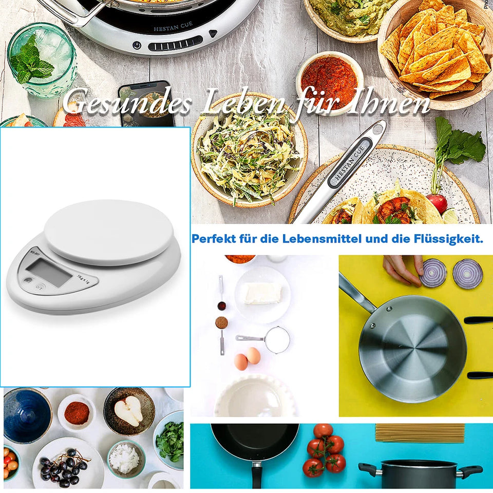 Electronic Scale 1g/5kg Portable Digital Scale Food Balance Measuring Weight Kitchen Scales Small Scale Weighing In Grams