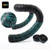 NPY FASHION Handlebar Tape Comfortable Anti-Slip PU Shock Absorbing Handlebar Wrap Tape with Handlebar Plug Cycling supplies