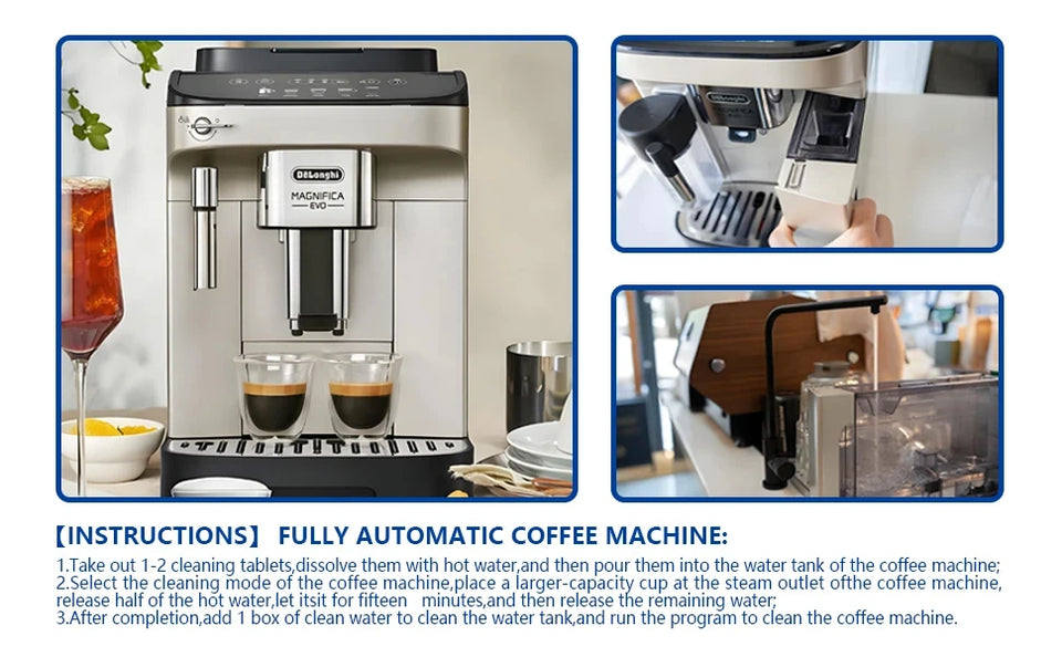 Coffee Machine Cleaning Tablets Remove Coffee Oils Calcium Deposits and Residue 15 Count of Effervescent Tablets