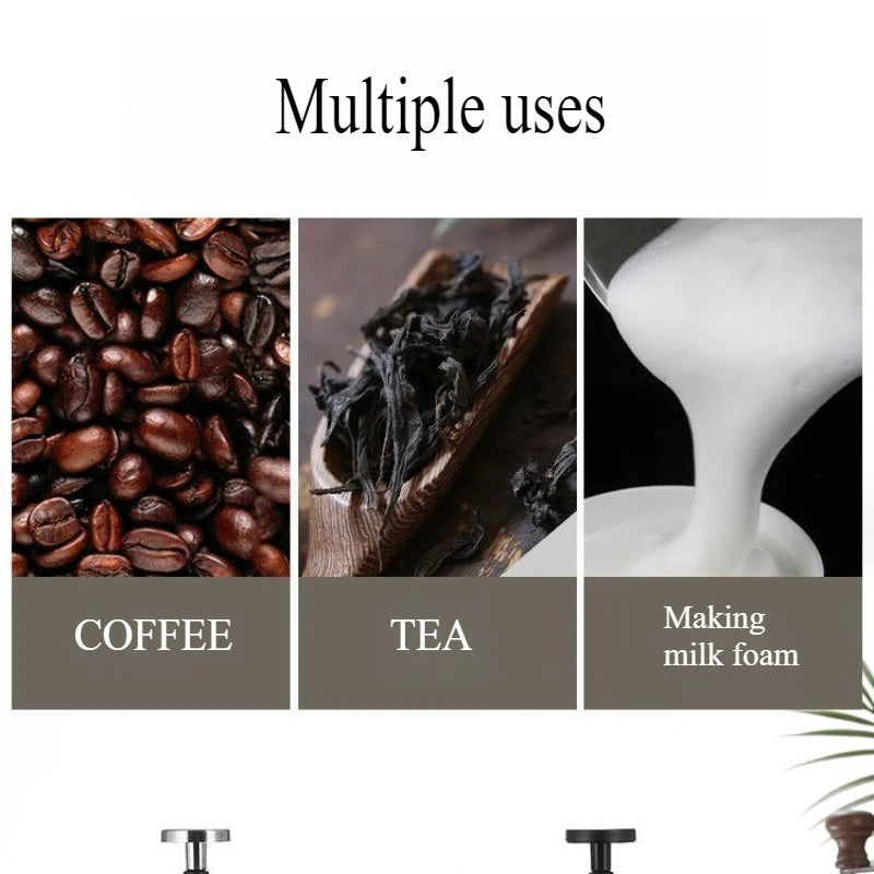 1000ml Square-shaped French Press Pot Durable Glass Coffee Machine with Stainless Steel Fine Mesh Filter Household Tea Kettle