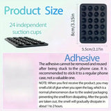 Silicone Suction Phone Holder Mat Multi-functional Suction Cup Phone Stand Square Anti-Slip Single-Sided Case Mount Back Sticker