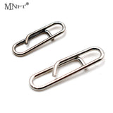 MNFT 50Pcs Powerful Stainless Steel Fast Link Clip Snap Fishing Tackle Quick Change Lead Links Clips Interlock Accessories