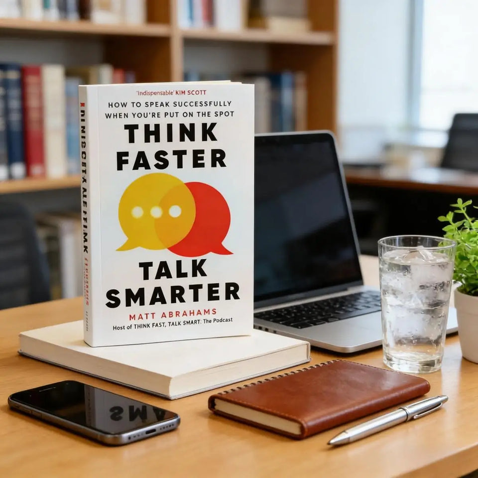 Think Faster Talk Smarter Book By Matt Abrahams Communication Skills Book | Master Impromptu Speaking on-the-Spot Communication