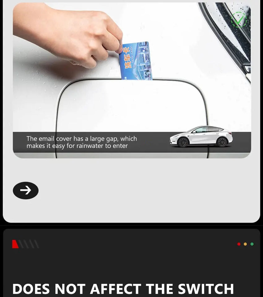 SEAMETAL Car Fuel Cap Seal Strip Waterproof Dust-Protection Gas Cap Rubber Sealing Gap Filler Self Adhesive Weather Stripping