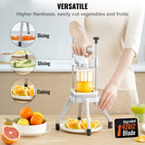 SucceBuy Commercial Vegetable Fruit Dicer Cutter Potato Slicer Chopper 4 Blades & Tray Manual Cutting Machine home appliance