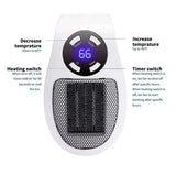 Portable Mini Space Heater with Remote Control Fast Heating Electric Warmer for Room Office Desk Indoor Use