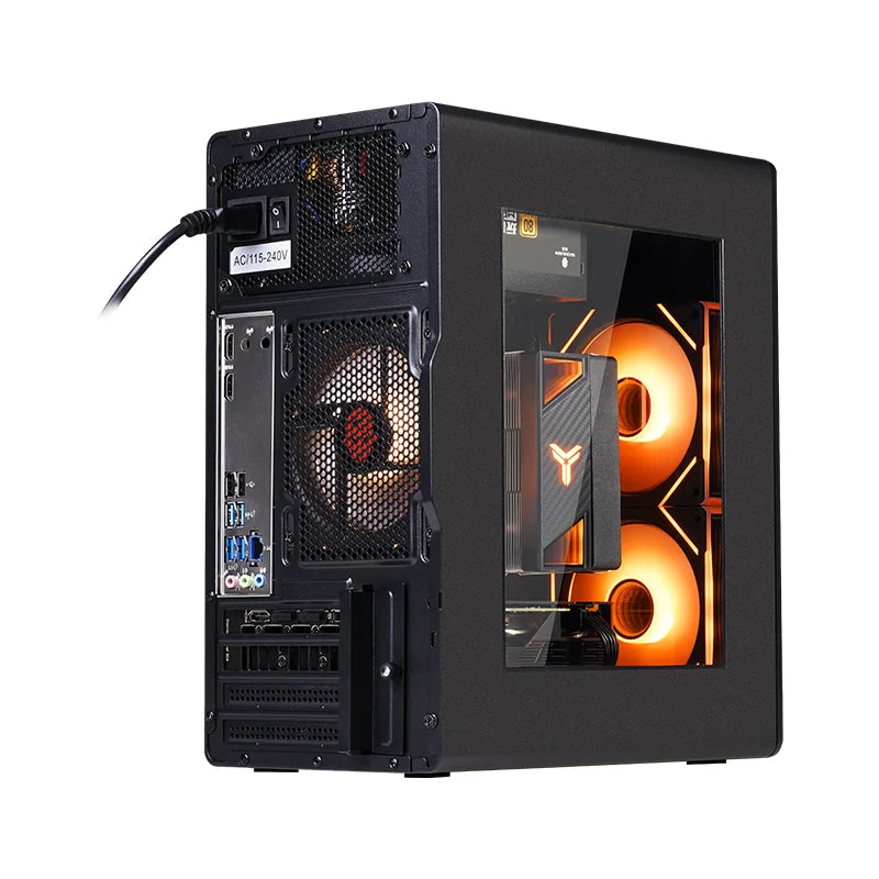 WJCOOLMAN Craftsman Series Small Chassis Home-Type Desktop Computer Supports M-ATX Motherboard - Compact Gaming PC Build
