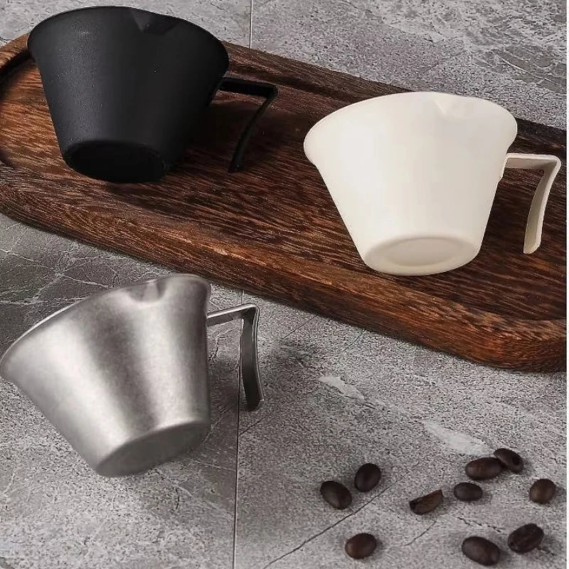 Espresso Extraction Cup 304 Stainless Steel with Scale Thickened Exquisite Ounce Coffee Cup Home Kitchen Cafe Accessories