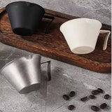 Espresso Extraction Cup 304 Stainless Steel with Scale Thickened Exquisite Ounce Coffee Cup Home Kitchen Cafe Accessories