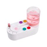 1PC New Paint Brush Cleaner With Drain Button Automatic Water Circulation Paint Brush Cleaning Machine Cleaning Bucket Art Tools