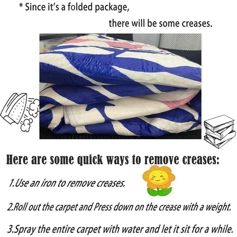 1pc Modern 3D Illusion Checkered Round Area Rug Washable NonSlip Floor Mat for Entryway and Bedroom Living Room Coffee Table Rug