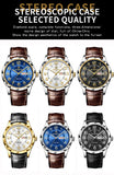 BINBOND New Fashion Mens Casual Sports Watches For Men Retro Big Dial Quartz Watches Classic Leather Business Men Watches B5663