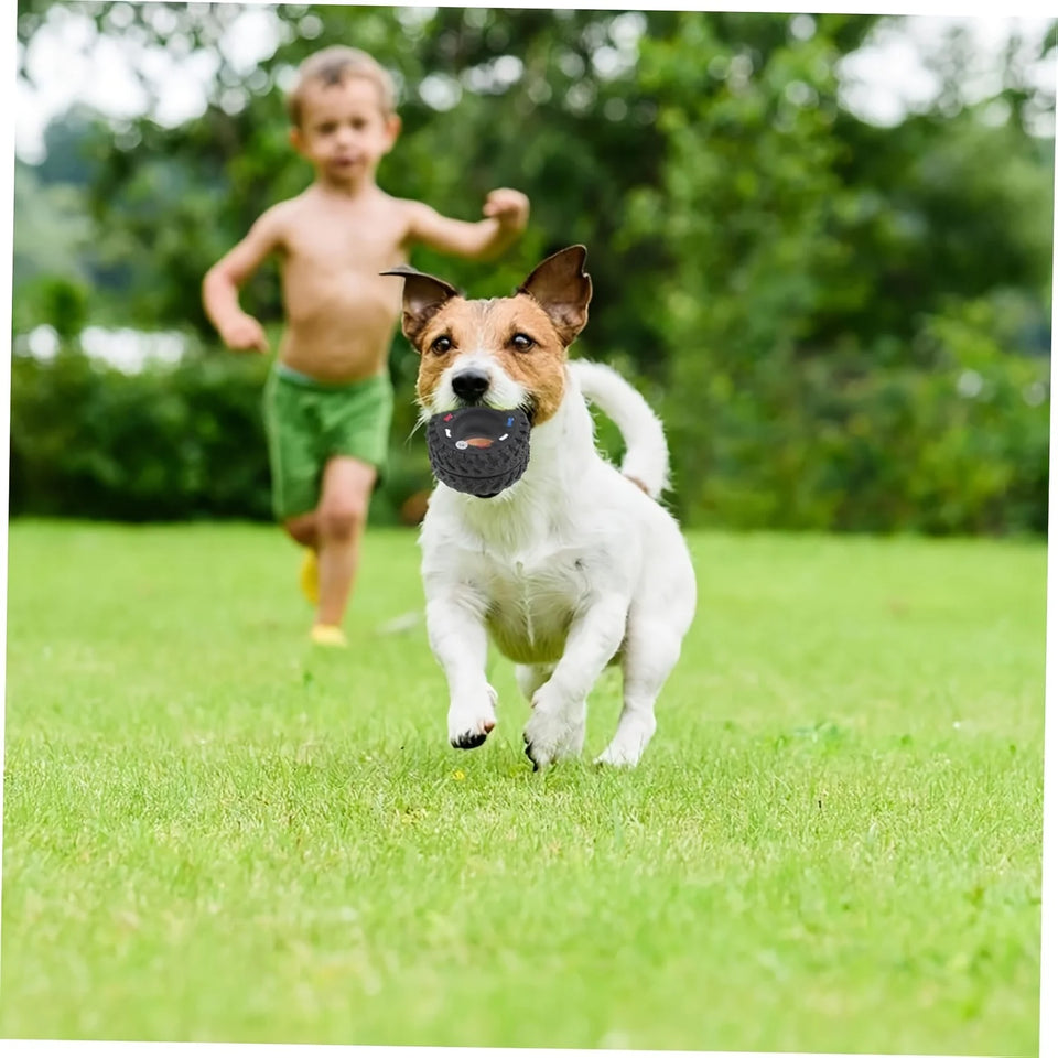 Puppy Teeth Training Toy Durable Dog Chew Wheel Interactive Sound Toy Chew-Resistant for Small Medium Dogs Pet Supplies