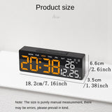Digital Led Alarm Clock Temperature Date and Week Display Table Clock Night Mode Brightness Adjustable Electronic Alarm Clocks