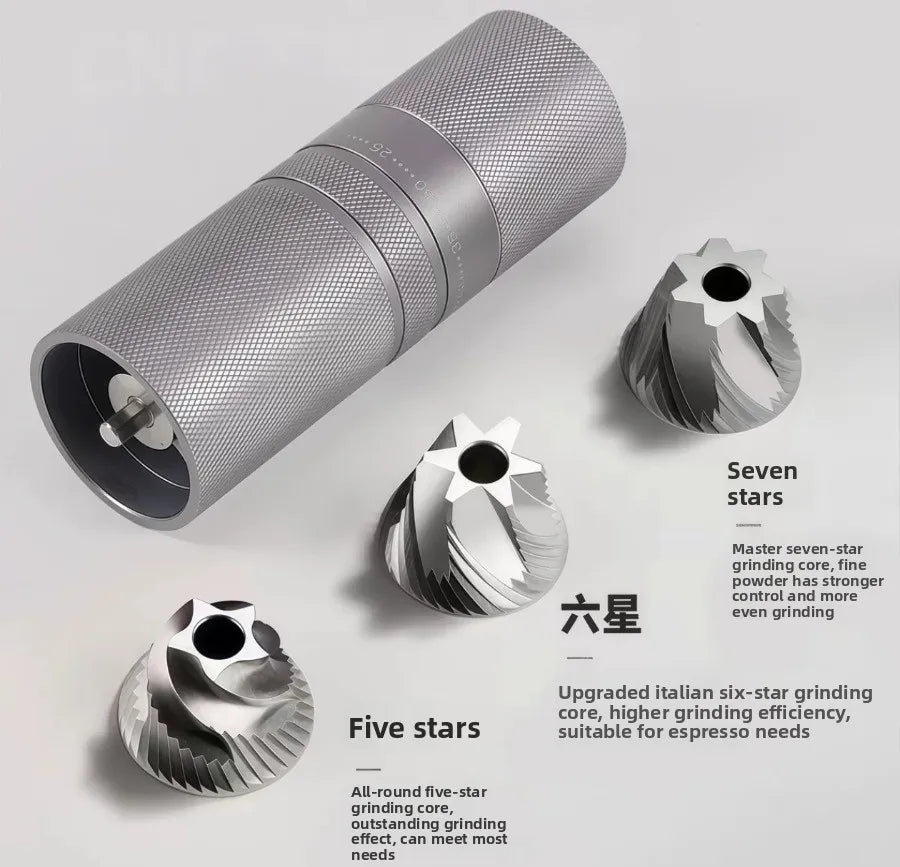 High - Quality Hand - Cranked Coffee Grinder with Steel Core for Precise Manual Coffee Bean Grinding and Fine Powdering