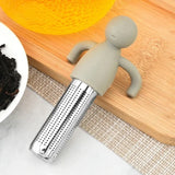 1PC Reusable tea maker Stainless steel tea filter Kitchen Restaurant Garden Accessories Creative humanoid tea filter