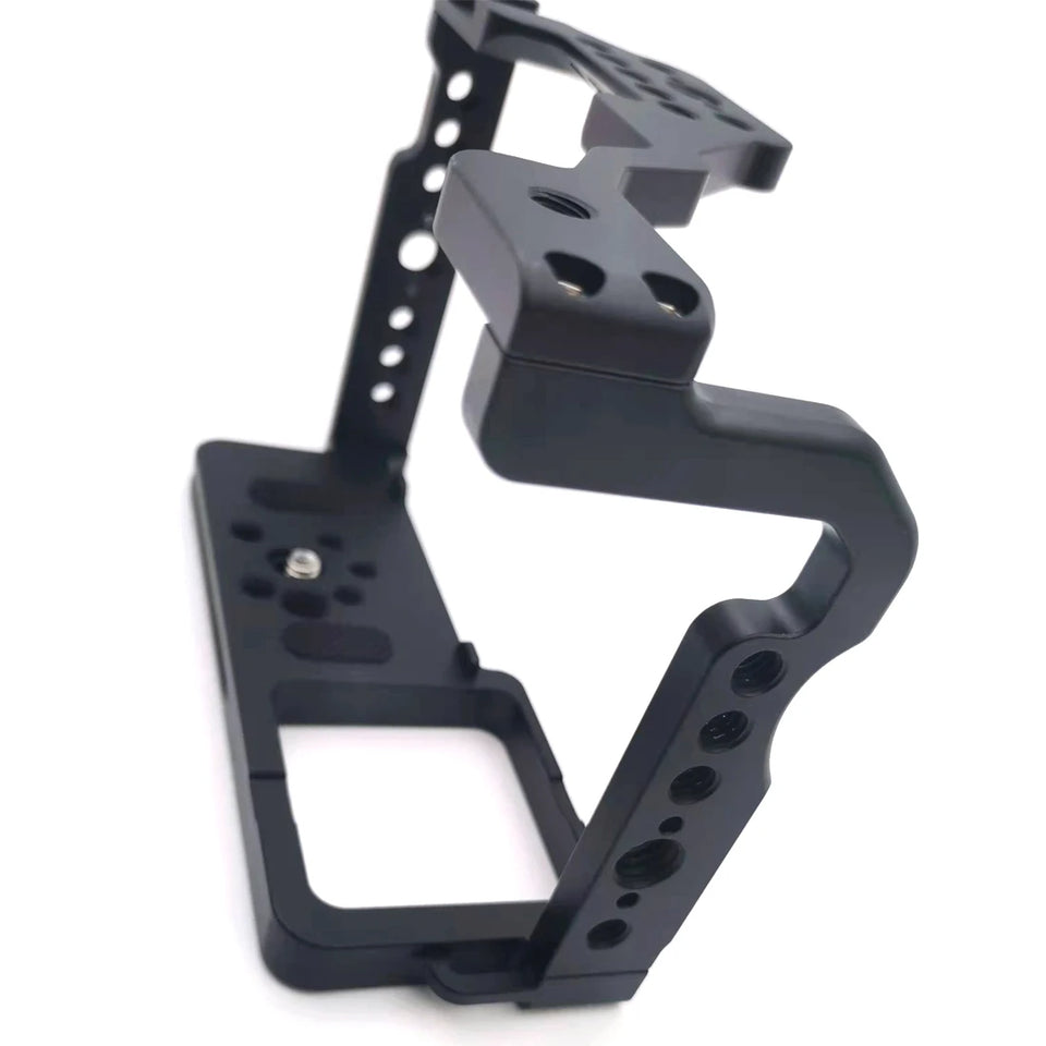 Topcine Camera Cage for Panasonic GH5 GH5S GH5II Camera Cage with Cold Shoe Mount Arri 3/8 Hole Arca Quick Release Rail