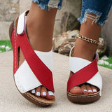 Summer Sandals Shoes Women Party Sandals For Women Outdoor Sandals Ladies Wedge Walking Shoes Beach Female Sandal Women Footwear
