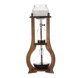 Home European American ice drip coffee pot Cold brew pot Wooden hand brew coffee set Ice brew coffee pot drip type