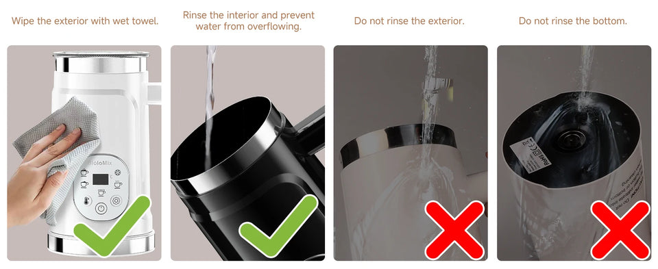 BioloMix 5-in-1 Milk Frother with LED Touch Screen – Hot & Cold Foam Maker for Lattes, Coffee & More