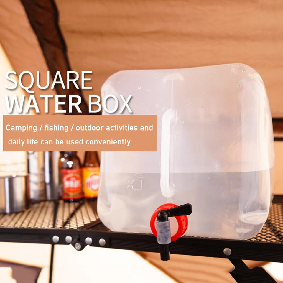 10/15L/18L/20L Thickened Collapsible Water Storage Container Large Capacity Outdoor Camping Drinking Bag Water Tank Bucket