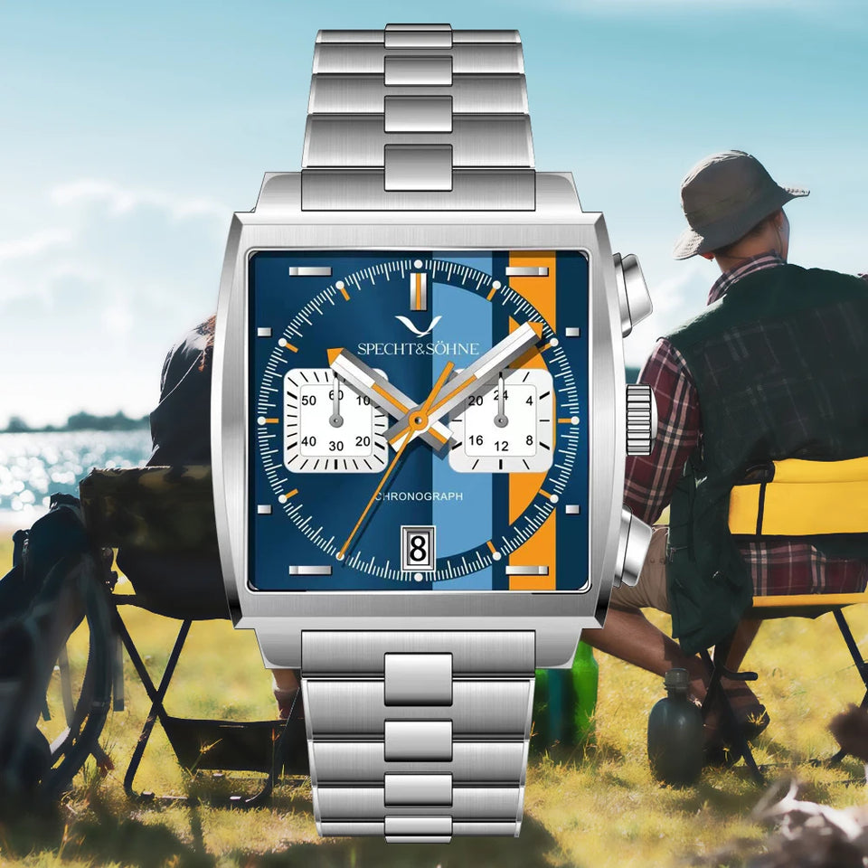 Specht & Söhne 2026 New Arrivals Hot Selling Fashion Men's Watches Stainless Steel Japan VK63 Chronograph Quartz Wristwatch