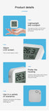 CozyLife Smart Thermometer Temperature Sensor Fridge Sensor Mini LCD Digital Display Bluetooth-Compatible Thermometer Hygrometer