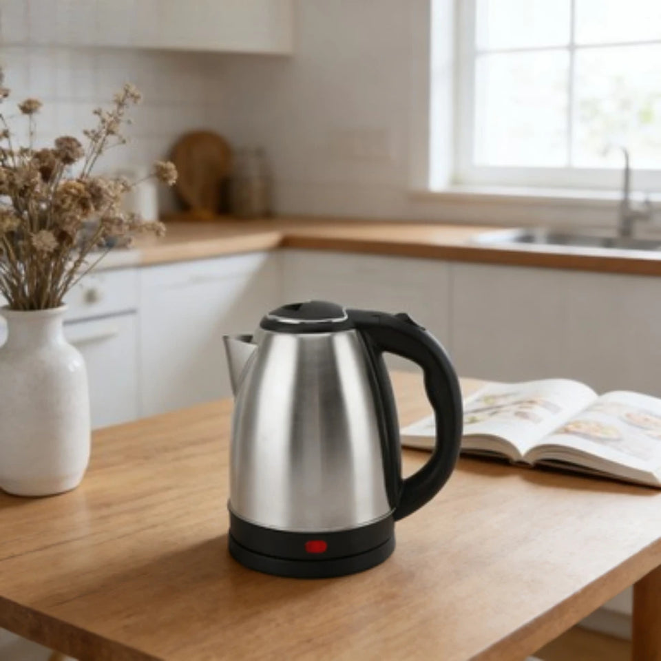 Fast Boil Electric Kettle, 2L Stainless Steel with Auto Shut Off, Hot Water Boiler for Tea Coffee Home Office