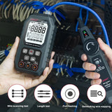 NOYAFA NF-8509 2 in 1 Network Cable Tester Detect Length Digital Multimeter Cable Tracker Cat5 Cat6 PoE Tester Continuity Test