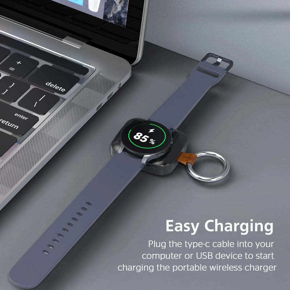 Oneplus 1200mAh Mini Wireless Charger watch charging For Galaxy Watch 7 8 Portable Power Bank Charging Classic Charger Keychain