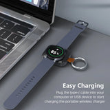 Oneplus 1200mAh Mini Wireless Charger watch charging For Galaxy Watch 7 8 Portable Power Bank Charging Classic Charger Keychain