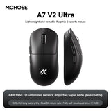 NEW MCHOSE A7 V2 E-sports mouse wireless Bluetooth tri-mode Ergonomics lightweight 8K gaming mice Customized PC accessory gifts