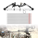 30-55 lbs Compound Bow Adjustable Draw Weight and Length with 3-Pin Sight 12 Arrows Complete Arch Set for Adults Right Hand