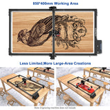 LONGER Extension Kit for Longer Laser Engraver Y-axis Expansion Kit Suitablr for RAY5 5W/10W/20W Laser Cutter and Engraver