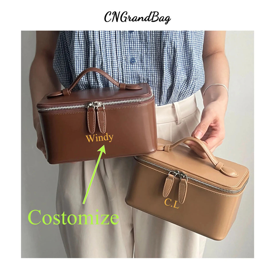 Free Personalized Patent PU leather Women's Mosmetic Bag Waterproof toiletry bag lady handbag Travel Portable Makeup Bag