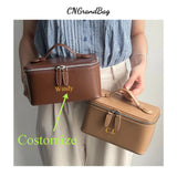 Free Personalized Patent PU leather Women's Mosmetic Bag Waterproof toiletry bag lady handbag Travel Portable Makeup Bag