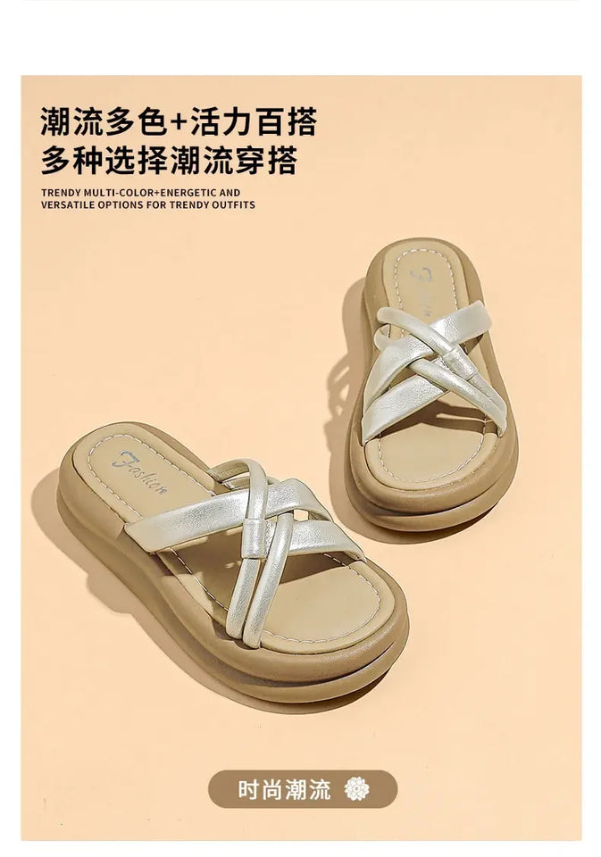 Summer New Arrival Sandals Slides Fashion Breathable Non-slip Lightweight Casual Indoor Outdoor Beach Daily Slippers
