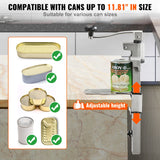 SucceBuy Manual Can Opener Commercial Table Opener with Base Heavy Duty Can Opener Adjustable Height Opener For Cans