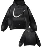 2026 Autumn Winter Men's New Pullover Hoodie Y2K Printed Retro Jacket Uniform Casual Fashion Loose Sweatshirt for Men and Women