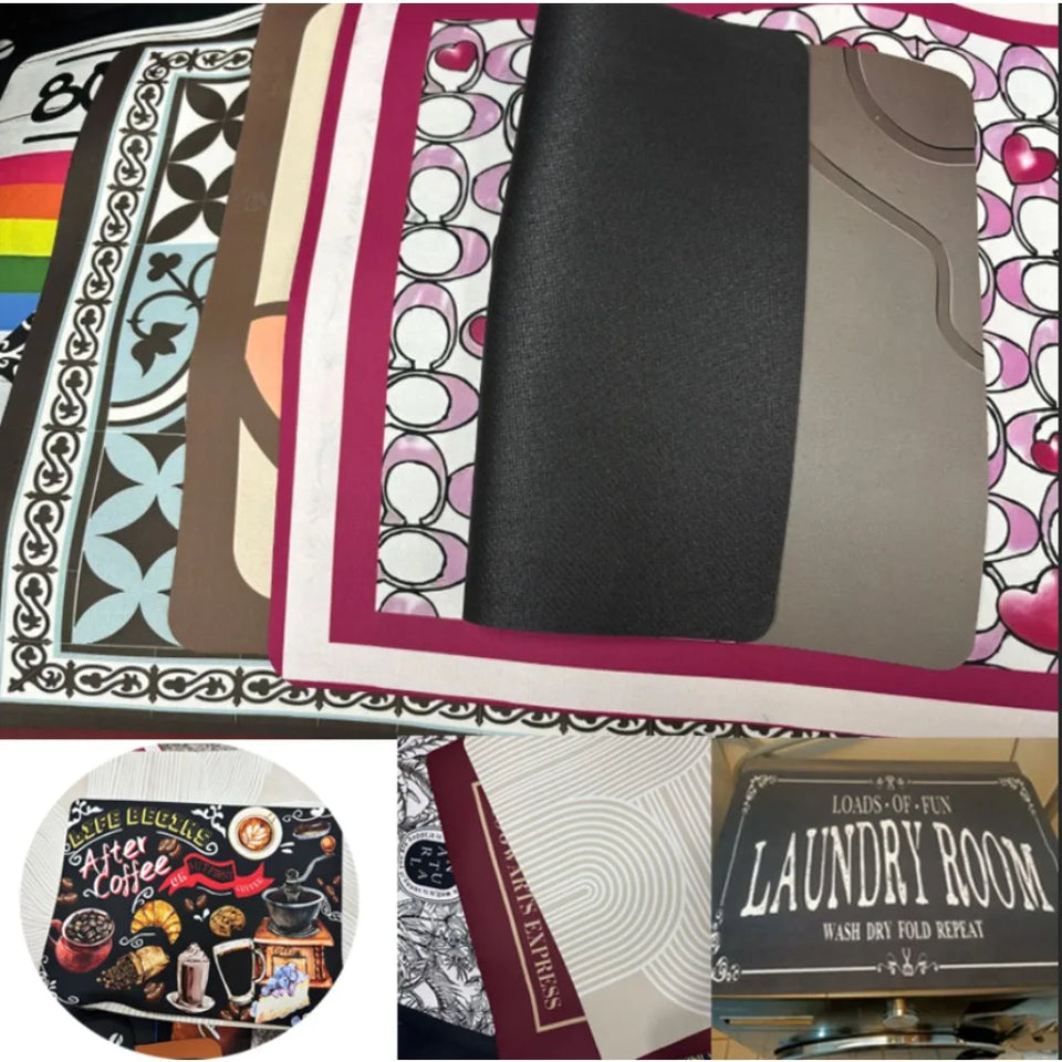 Minimally Styled Coffee Machine Mat and Anti Slip Mat Kitchen Mat Kitchen Water and Anti Slip Mat Mat Kitchen Dining Mats