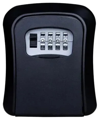 Key Keeper Combination Lock Wall Mounted Waterproof 4 Digits Passwords 5 Keys Storage Box Easy to Fix Home Or Office safe box