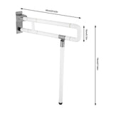Toilet Grab Bar,Handicap Grab Bars,Foldable Drop down Toilet Rails,Seat Support Aid Assist Rail,Non-slip Toilet Bar