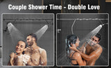 Tandem Shower Head for Couples, High Pressure Dual Shower Head, Double Shower Head for Two People, 2 Showerhead System